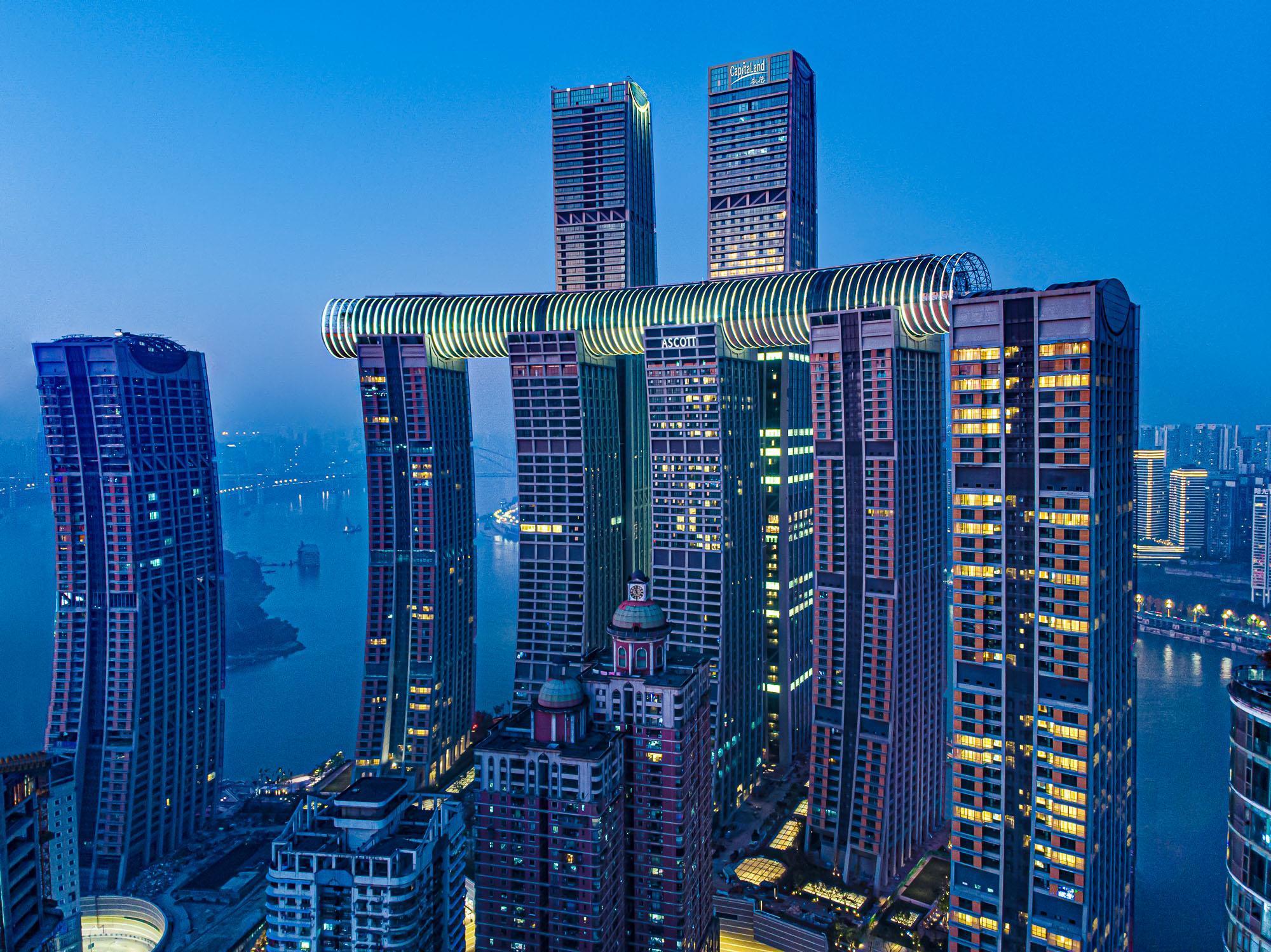 Ascott Raffles City Чунцин Екстериор снимка